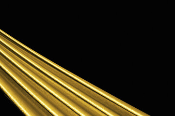 Luxury dark gold background. Abstract wave textile texture