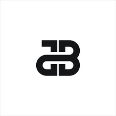 Jb logo design vector templates, silhouette  © Ali