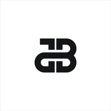 Jb logo design vector templates, silhouette 