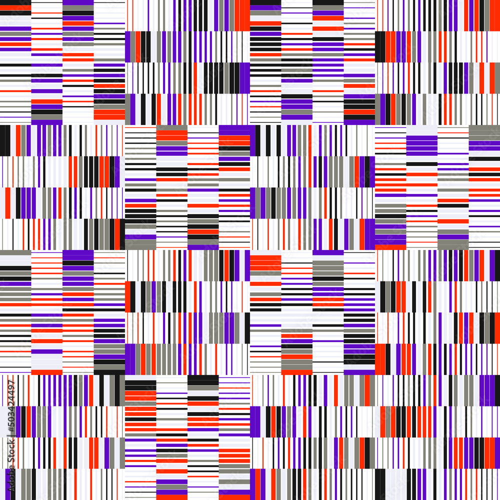 Poster line art vector graphic pattern made with abstract linear geometric shapes