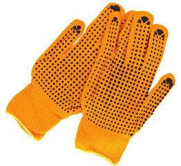 Protective gloves. Isolated on a white