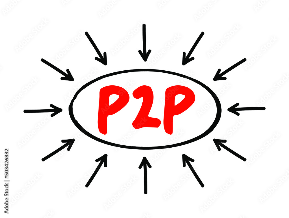 Poster p2p peer-to-peer networking - distributed application architecture that partitions tasks or workload