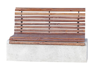  Park Bench Isolated on White