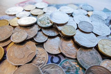 画面いっぱいに敷き詰められたオーストラリアドルのコイン