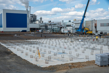 Fundament, Baustelle