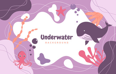 Ocean Underwater Animal Life Sea Beach Liquid Background