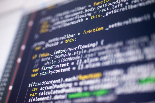 Javascript code on a monitor