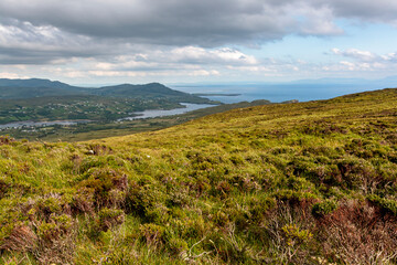 View of the Atlantic coast in Ireland during the summer