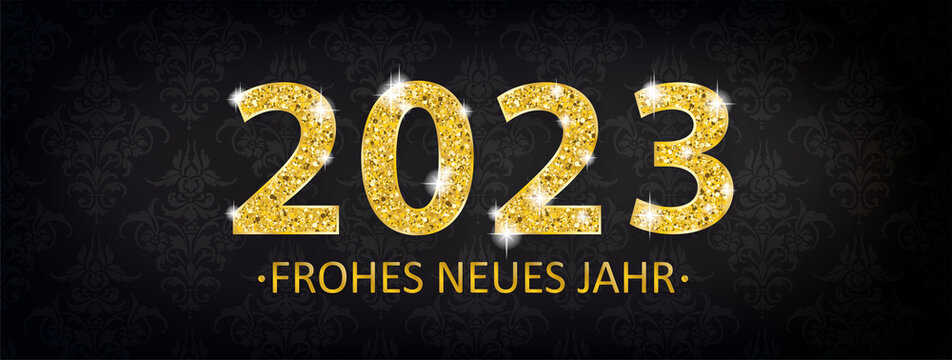 Header Black Wallpaper Ornaments 2023 Neues Jahr