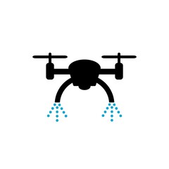 Agriculture drone icon isolated on white background