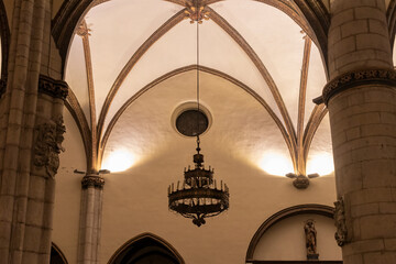 interior of a church in the north of spain in the city of vitoria