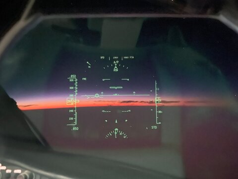 head up display sunset