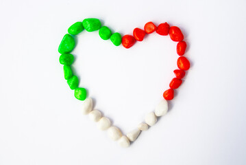 flag of Italy note board for text - italian background for national holidays