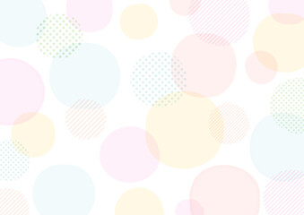 手描き　ドットのシンプルフレームデザイン