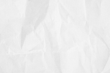 Crumpled white paper texture background for various purposes.