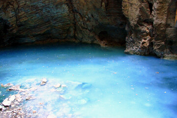 Proval lake inside Mashuk mountain, Pyatigorsk