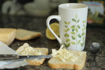 cheese and coffee
