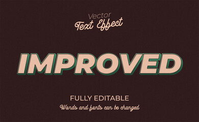 Improved editable text effect
