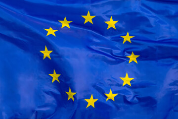European union flag, official colors and proportion correctly. Patriotic EU symbol,