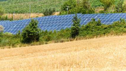 Parco fotovoltaico a terra in Toscana