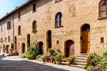 Fototapeta na wymiar Pienza, Toscana, Siena, Val d'Orcia