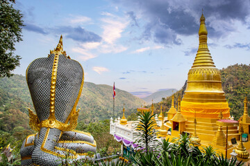 Golden Rock Temple or Wat Phra That Din Kwaen in Phrae province, Thailand