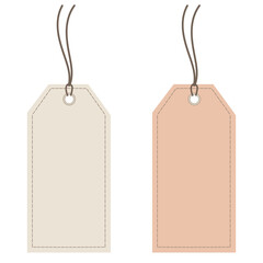 tag Horizontal Angled Hangtag Seam Beige With String And Shadow price tag  Paper Label Isolated On White Background. Ready for your message. image jpg
 