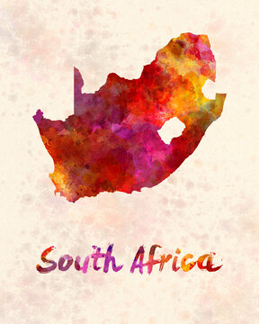 South Africa  in watercolor