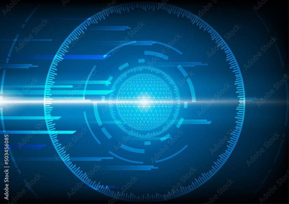 Aufkleber high speed global data design. hi-tech. abstract technology background