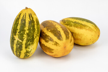 Vellery  Trichosanthes dioica, also known as pointed gourd, Vegetable, Orange and Green stripes,...
