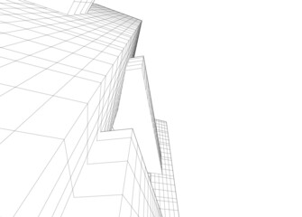 3d rendered illustration of a building