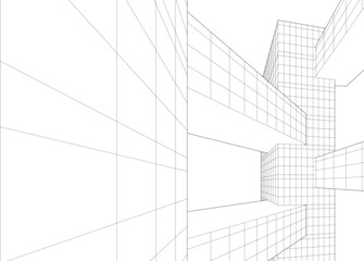 abstract architectural sketch