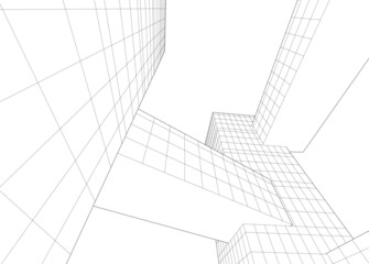 abstract architectural sketch