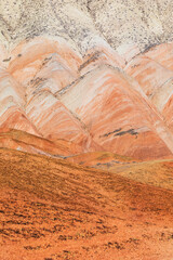 Multicolored beautiful mountains in Azerbaijan