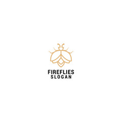 Firefly logo icon design template. premium vector