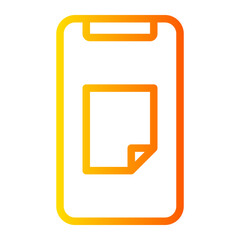 notes gradient icon