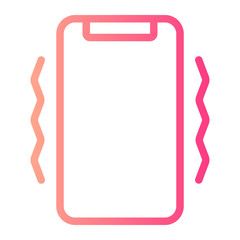 phone vibration gradient icon