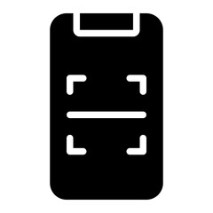 scanner glyph icon