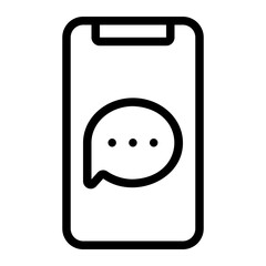 message line icon