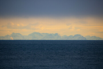 sunset over the sea