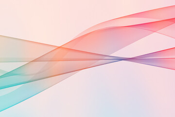 Abstract smooth holographic gradient wave background 3D illustration