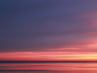 Fototapeta Wschód słońca nad morzem Bałtyckim obraz
