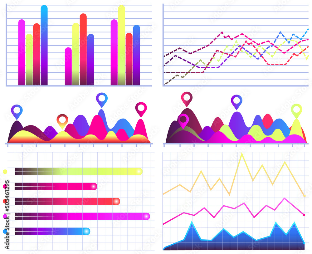 Poster intelligent technology hud interactive panel. data screen with charts, diagrams. futuristic ui infog