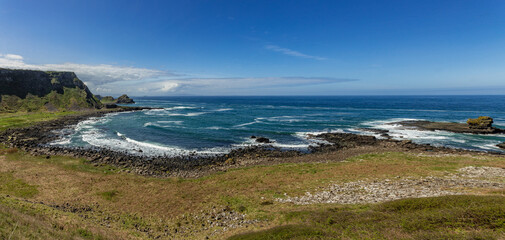 The Giants Causeway, Causeway Coastal Route, world heritage site, Area of outstanding natural beauty, County Antrim, Northern Ireland