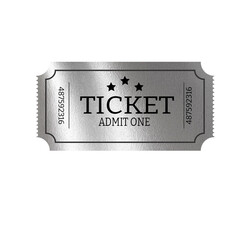 ticket, cinema, admission, movie, admit, coupon, paper, event, vector, sign, symbol, old, theater, stub, vintage, one, film, business, entry, icon, card, illustration, retro, label, entertainmen