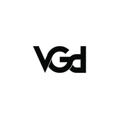 vgd letter original monogram logo design
