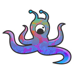 funny octopus cartoon