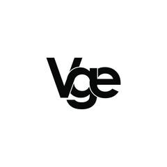 vge letter original monogram logo design