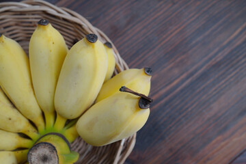 Fototapeta premium cultivated banana fresh fruit useful for health