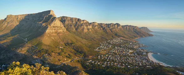 Crédence de cuisine en verre imprimé Montagne de la Table View from Lions Head of Table Mountain, Cape Town